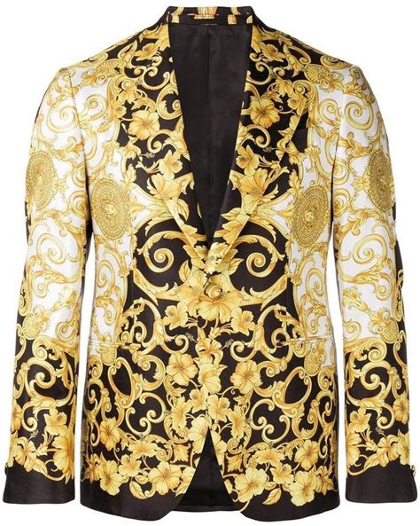 versace print suit